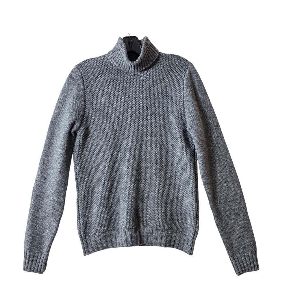 Suitsupply knit wool and cashmere  blend Gray Turtleneck Sweater